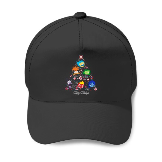 Disneyss And Pixarss Inside Out 2 Emotions Christmas Tree Baseball Caps