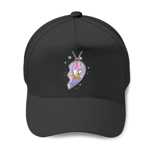 Disneyss Bff Best Friends Matching Heart Necklace Daisy Duck Baseball Caps