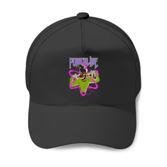 Disneyss A Goofy Movie Powerline Neon Big Chest Portrait Baseball Caps