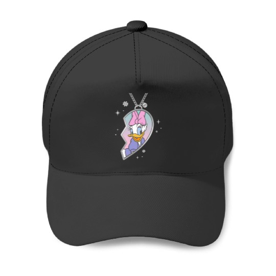 Disneyss Bff Best Friends Matching Heart Necklace Daisy Duck Baseball Caps