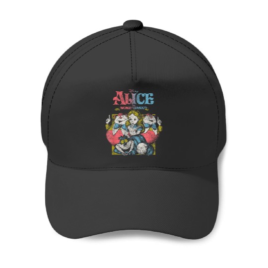 Disneyss Alice In Wonderland Iconic Characters Vintages Poster Baseball Caps