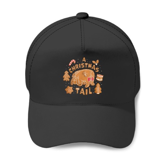 Disney Winnie the Pooh Eeyore Gingerbread A Chri Baseball Caps