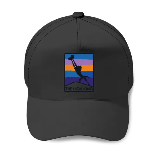 Disneyss The Lion King Rafiki Simba Rise Silhouette Chest Logo Baseball Caps