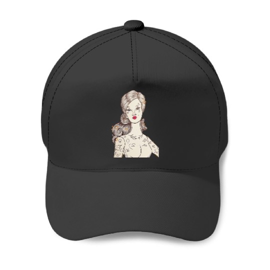 Vintage Punk Barbie  : Disney princess tattoo Shirt,  Princess tattoo vintage t shirt, Disney princess tattoo Gift Fan S-5XL Baseball Caps