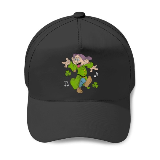 Disneyss Snow White St Patrick Day Happy Dopey Chest Logo Baseball Caps