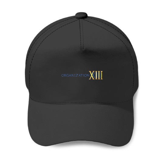 Disneyss Kingdom Hearts Organization Xiii Big Chest Text Logo Baseball Caps