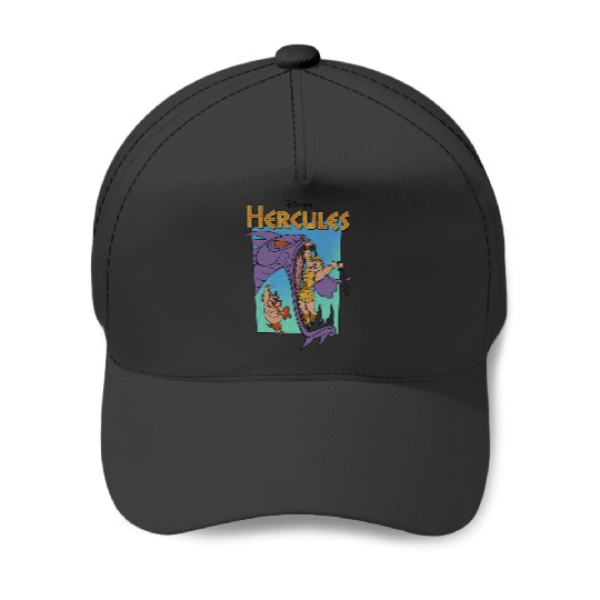 Disney Hercules Hydra Battle Retro Classic Movie Poster Baseball Caps