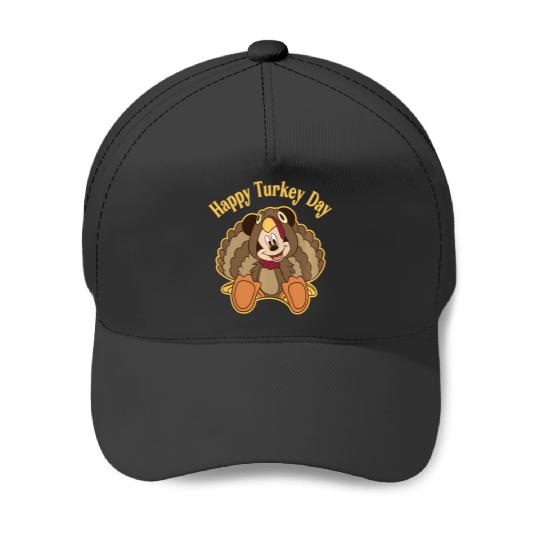 Disney Mickey And Friends Thanksgiving Mickey Turkey Baseball Caps