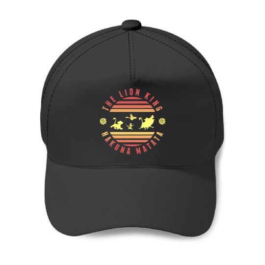 Disney Lion King Hakuna Matata Deep Red And Yellow Baseball Caps