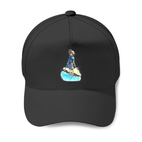 Disney Kingdom Hearts Sora Beach Sketch Baseball Caps
