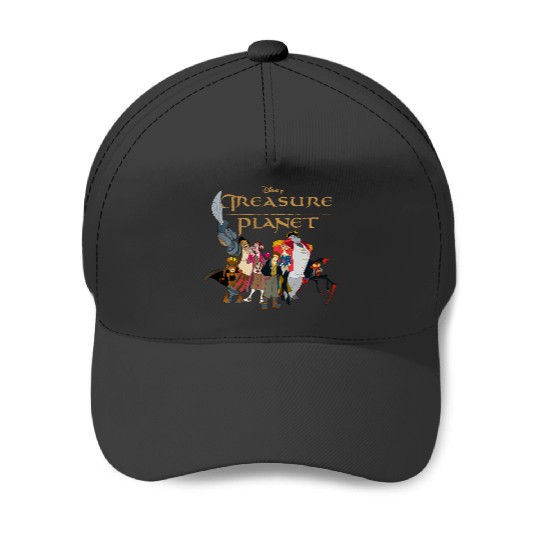 Disneys treasure planet logo and characters long sleeve Baseball Caps