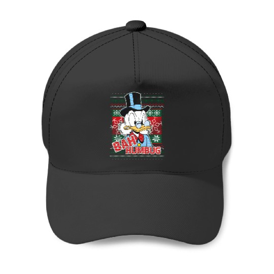 Disney Ducktales Christmas Scrooge Mcduck Bah Humbug Baseball Caps