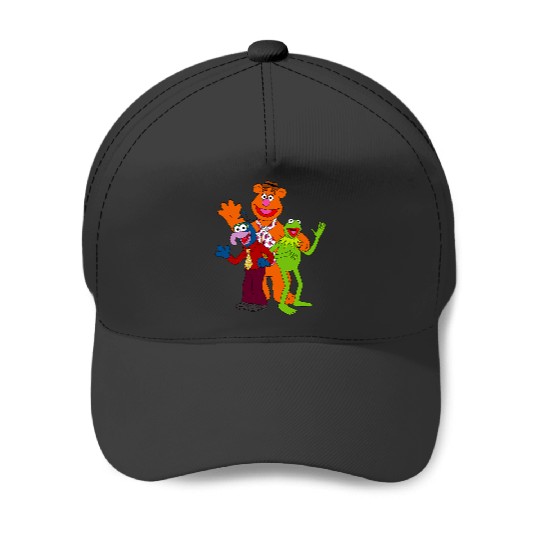 Disney Muppets Trio Kermit, Gonzo, & Fozzie Bear Baseball Caps