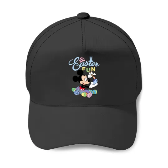 Disney Mickey Mouse Easter Fun Painting Eggs Baseball Caps
