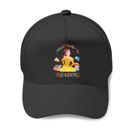 Disney Beauty and the Beast Belle I Would Rather Be Reading Baseball Caps