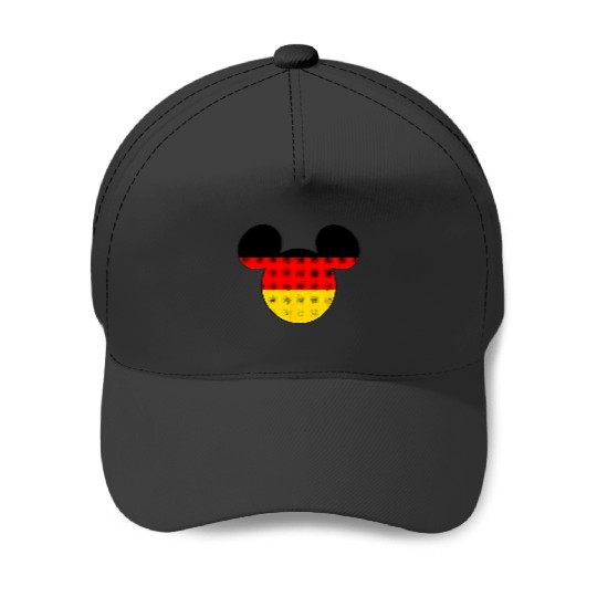 Disney Mickey Mouse Logo Germany Flag Fill Baseball Caps