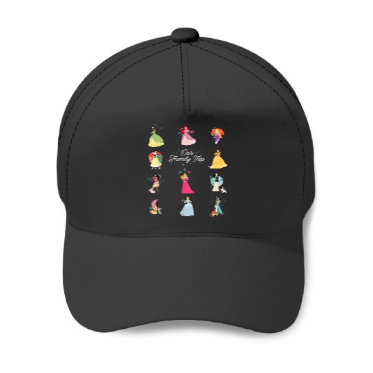 Disney Princess Our Family Trip Vacation Travel Baseball Caps