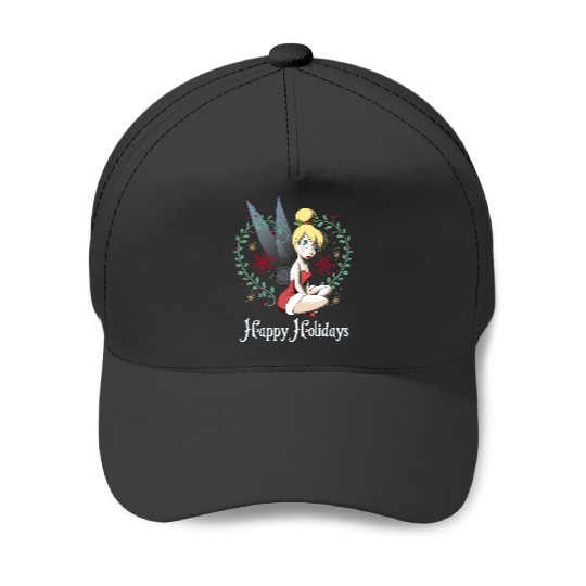 Disney Peter Pan Tinkerbell Happy Holidays Graphic Baseball Caps