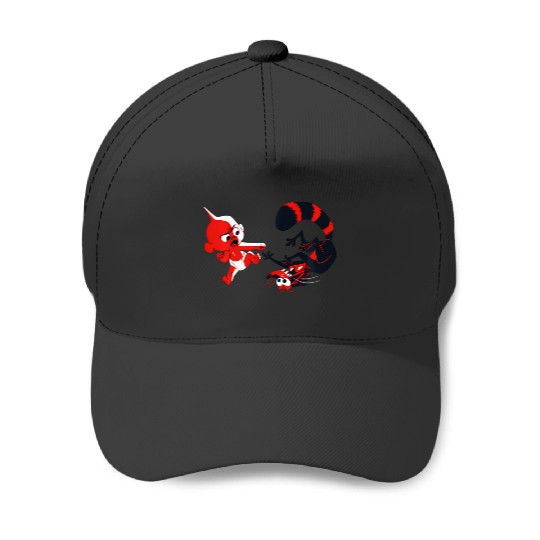 Disney Pixar Incredibles Angry Jack-Jack Vs. Racoon Baseball Caps