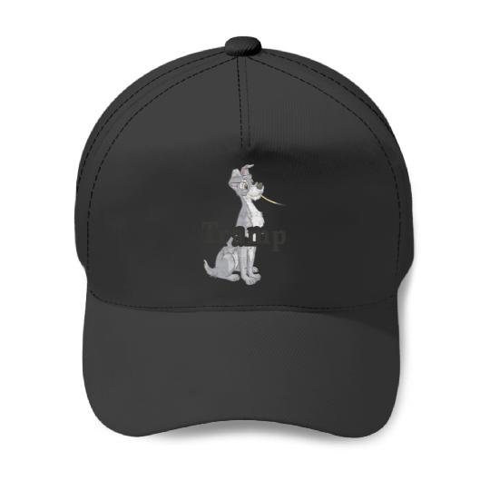 Disneys lady and tramp spaghetti tramp couples Baseball Caps