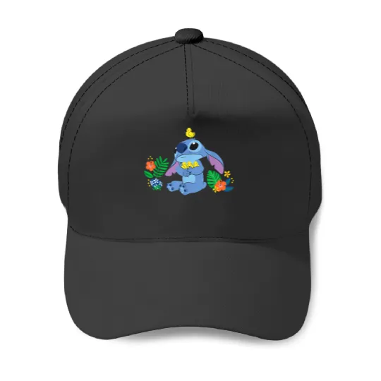 Disney Stitch and Baby Chicks Easter Baseball Caps