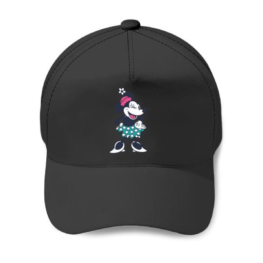 Amazon Essentials Disney Standing and Winking Retro Minnie Baseball Caps