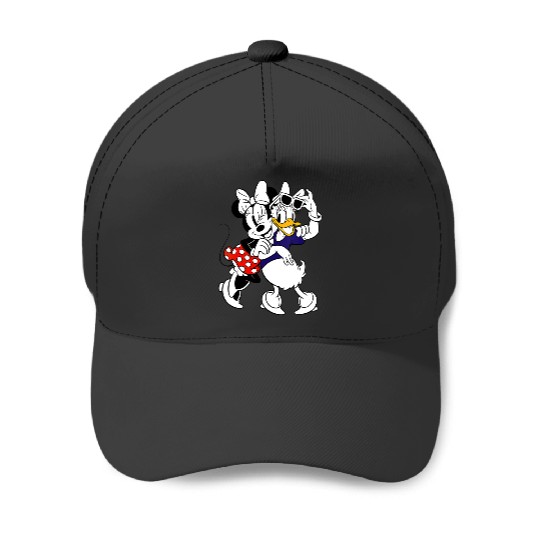 Womens Disney Mickey and Friends Minnie Mouse and Daisy Duck BFF V-Neck Baseball Caps