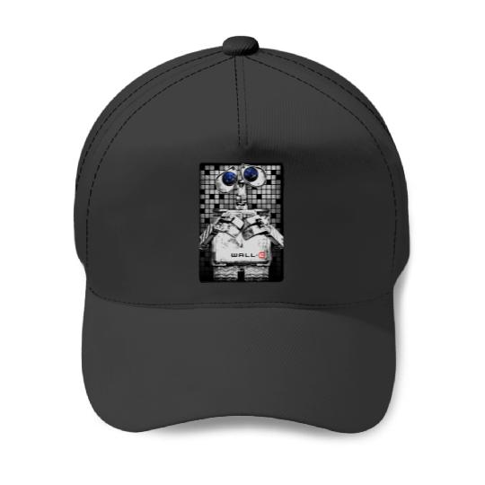Disney Pixar WALLE Distressed Tile Sad Eyes Movie Poster Baseball Caps