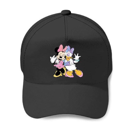 Womens Disney Minnie Mouse and Daisy Duck Best Friends V-Neck Baseball Caps