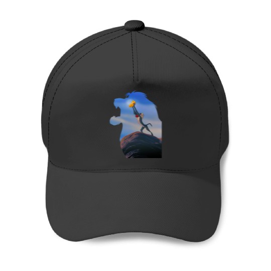 Disney Lion King Mufasa Silhouette Pride Rock Rafiki Simba Baseball Caps