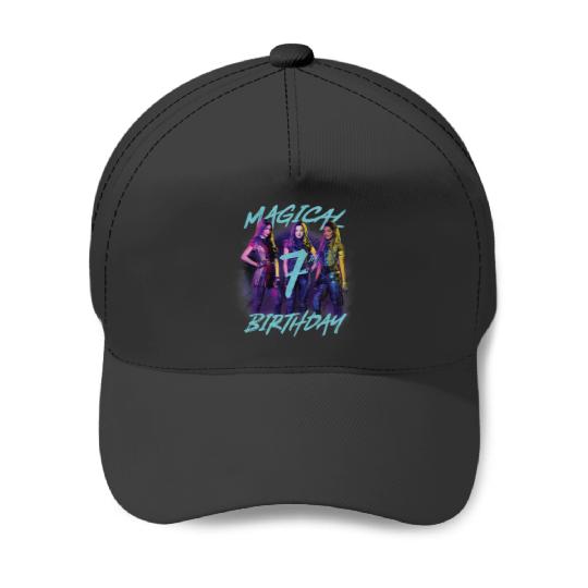 Disney Descendants 3 Magical 7th Birthday Group Poster Baseball Caps