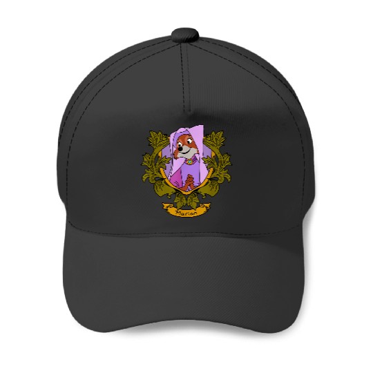 Disney Robin Hood Marian Floral Portrait Baseball Caps