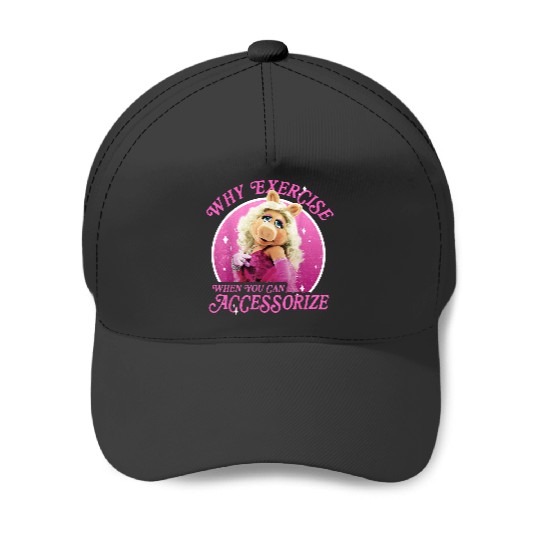 Disneyss The Muppets Miss Piggy Why Exercise Accessorize Baseball Caps