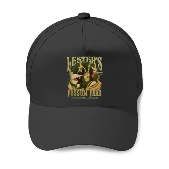 Disney A Goofy Movie Lester's Possum Park Poster Baseball Caps