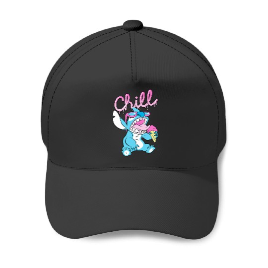 Disney Lilo and Stitch Neon Ice Cream Chill Drip Baseball Caps
