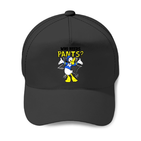 Donald Duck Who Needs Pants  SALE!! Mickey Retro Disney Shirt, Mickey Checkered Shirt, Vintage Disney, Retro Mickey, Mickey Gift S-5XL Baseball Caps
