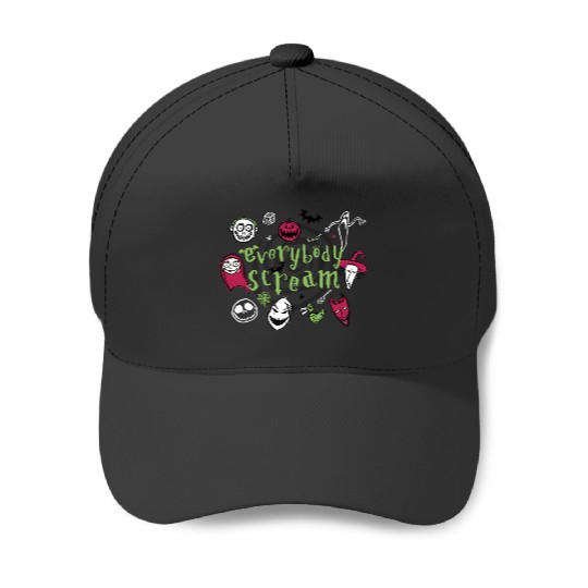 Everybody Scream Laptop Skin: The nightmare dog zero , Nightmare Zero Dog Shirt ,  Zero Nightmare Before Christmas Disney Halloween Baseball Caps