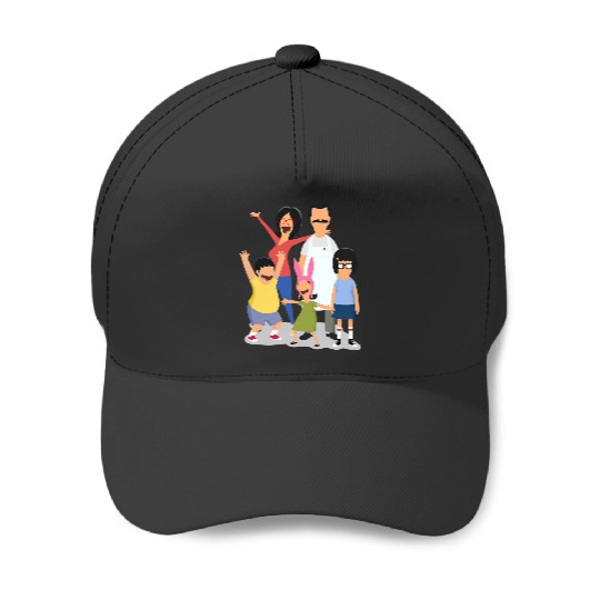 Minimal Belchers  : Bobs Burgers Family Shirt, Bobs Burgers Vintage Baseball Caps