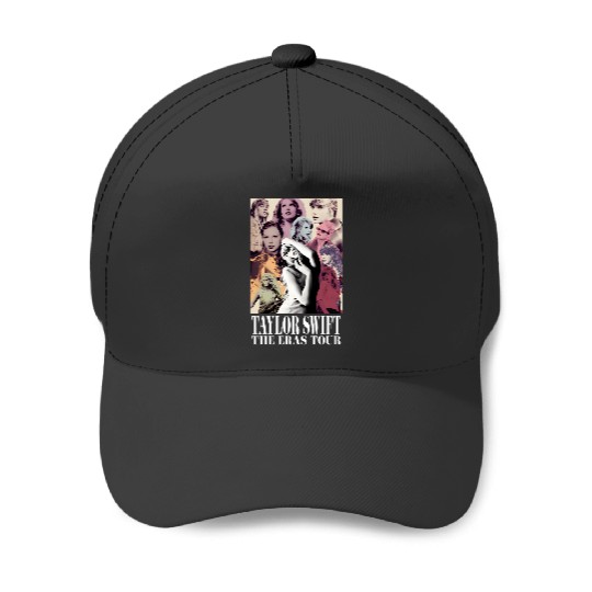 concert eras tour white font dsgn Baseball Caps