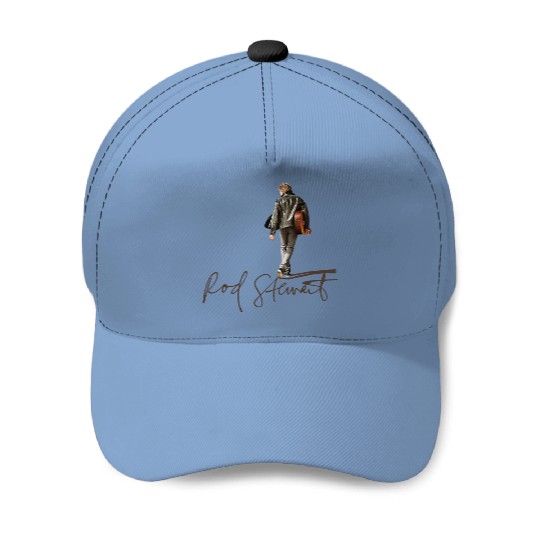Rock And Pop Star Rod Stewart Signature Baseball Caps