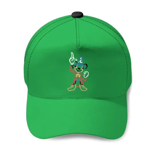Sorcerer Mickey Embroidered Crewneck, Disney world embroidered Baseball Caps