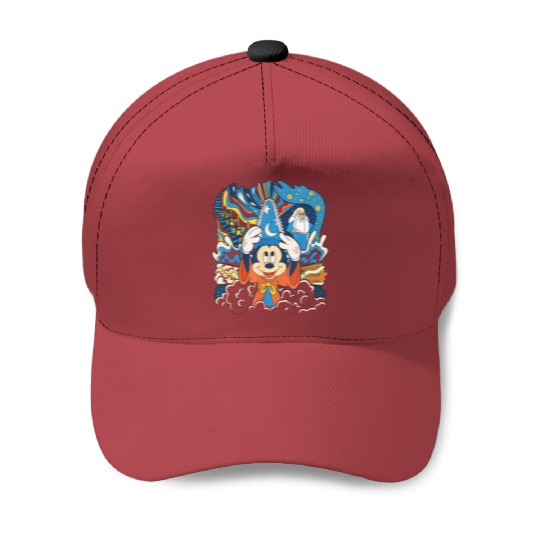 Disney Fantasia Sorcerer Mickey Stay Magical Baseball Caps, Fantasmic Disney's Hollywood Studios Baseball Caps