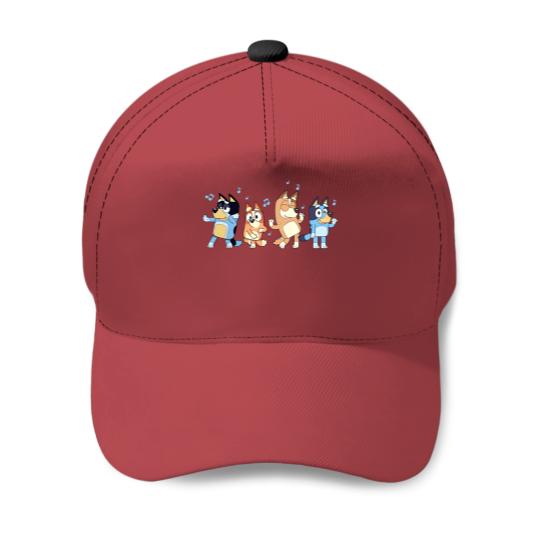 Dancing BlueyDad Family Baseball Caps, BlueyDad Birthday Baseball Caps,