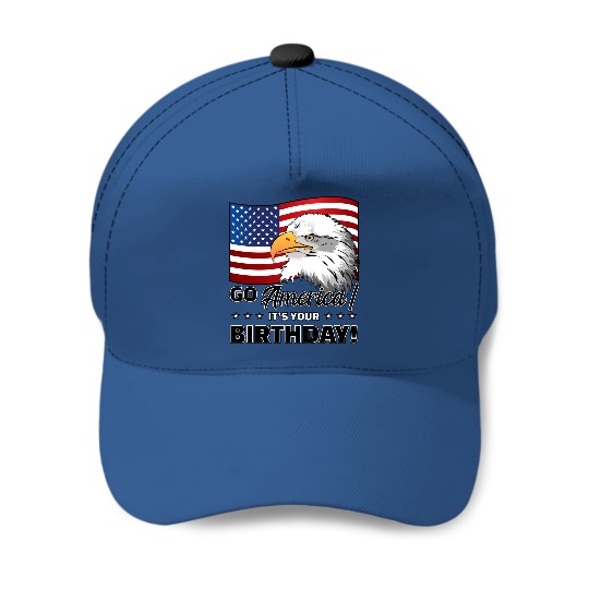 4th of July American Flag Eagle - 4th Of July - Baseball Caps