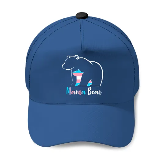 LGBT Mama Bear Transgender Pride Equal Rights Rainbow Flag Baseball Caps