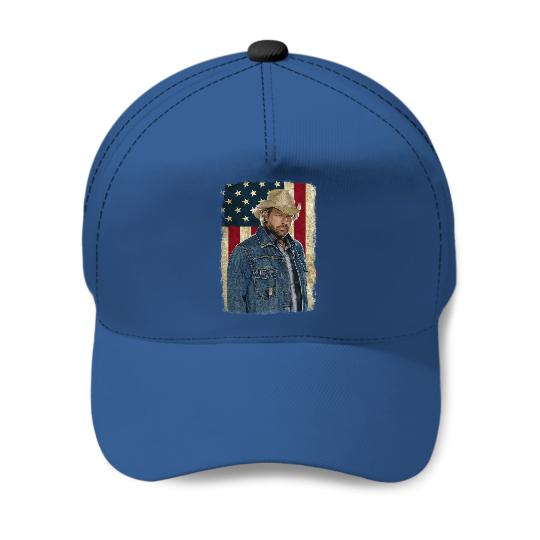Vintage American Flag Name Toby Keith Baseball Caps