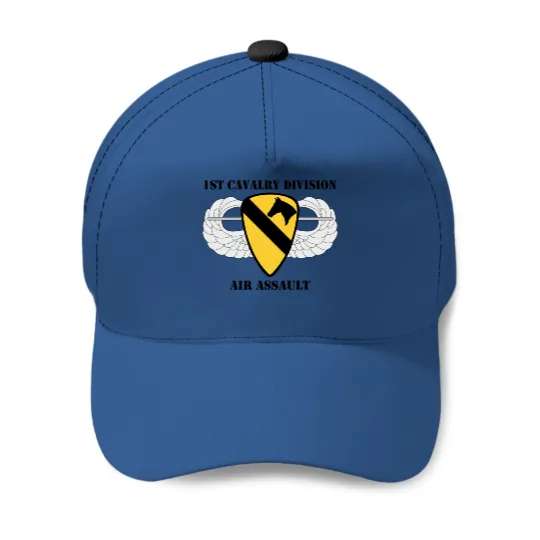 1st Cavalry Division Air Assault W/Text Baseball Caps