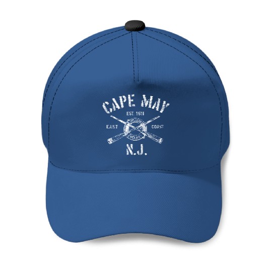 Cape May New Jersey Nj Baseball Cap Vintage Nautical Boating Baseball Cap