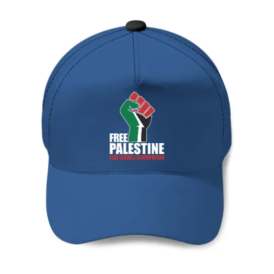 Free Palestine End Israeli Occupation Baseball Caps
