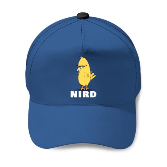 Nird Bird Nerd Funny Nerd Baseball Caps